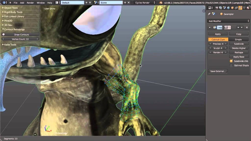 Contours Retopology Tool - Blenderで高機能なリトポロジーを可能とする有償プラグイン！ | 3D人-3dnchu-