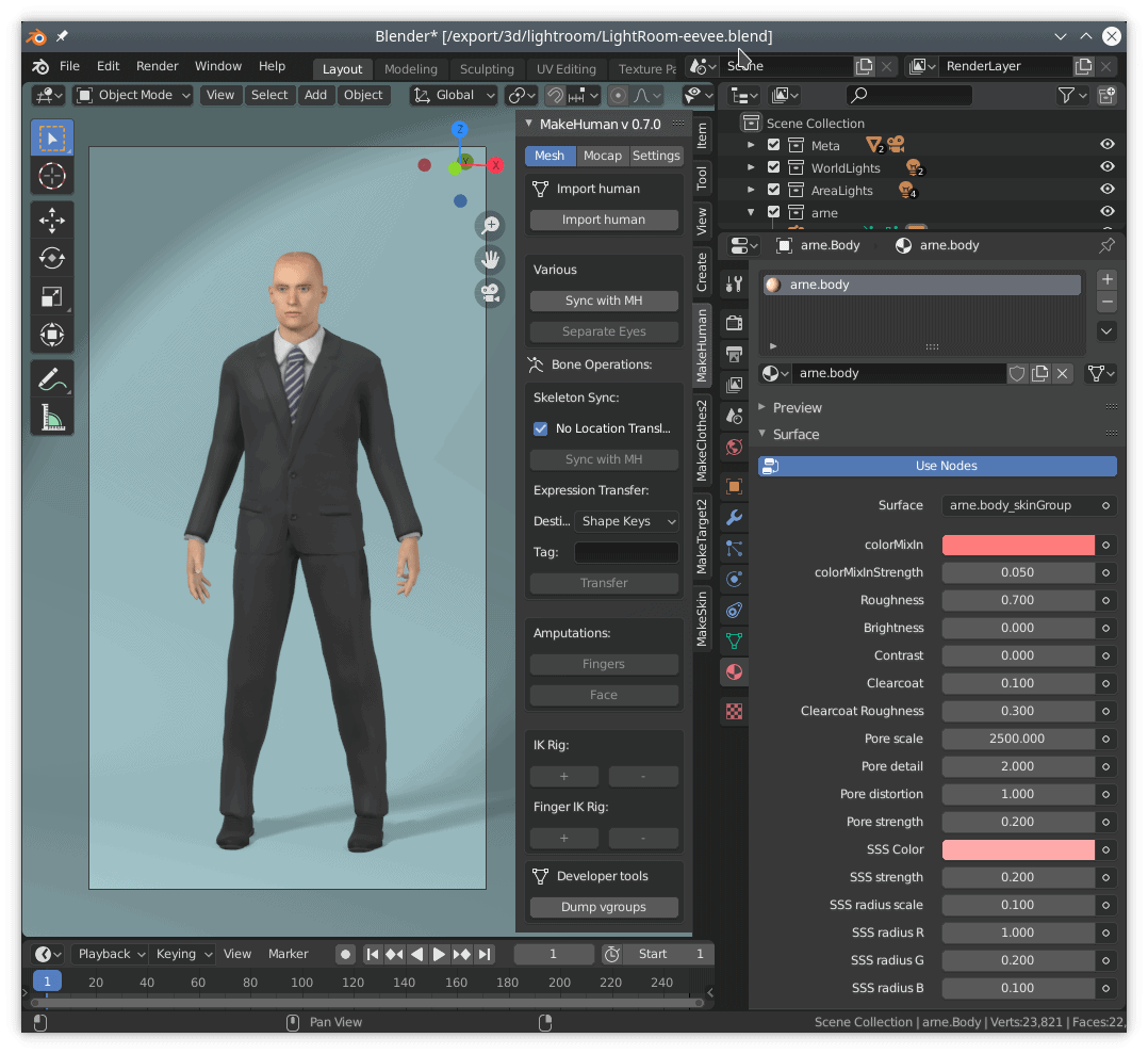 MakeHuman 1.2.0 - 商用利用OKなオープンソースの人体モデル生成ソフト新バージョン！ライセンス変更＆Blenderとのライブ ...